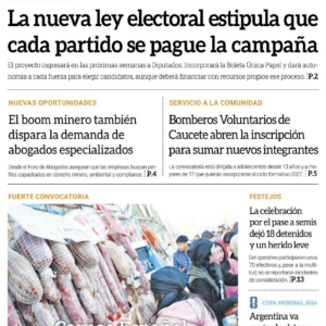 Edición PDF — diario huarpe 20260713